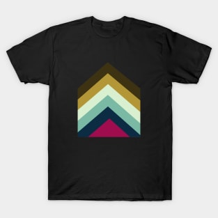 colored triangles stripes T-Shirt